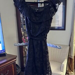 Jessica Simpson Black Lace Mini Dress